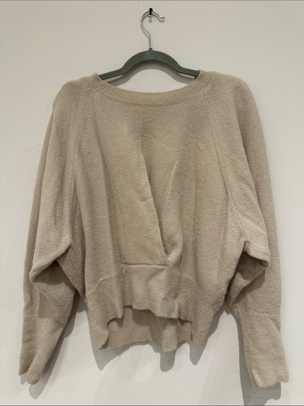 IRO Beige Scoop-Neck Knit Sweater